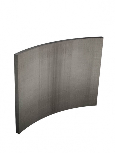ORTNER, liaty šamot, oblúková platňa R 500 (1/5 kruhu), 628x500x25mm