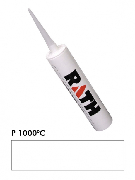 RATH, tmel FASERPLAST KERATHIN P, čierny, do 1000°C, kartuša 310 ml