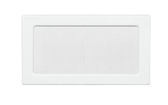 Krbová mriežka KR 17×30 cm, biela, bez žalúzie