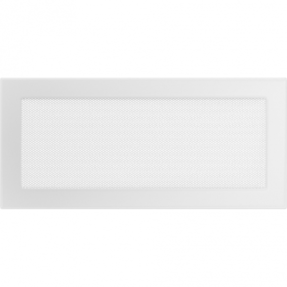 Krbová mriežka KR 17×37 cm, biela, bez žalúzie