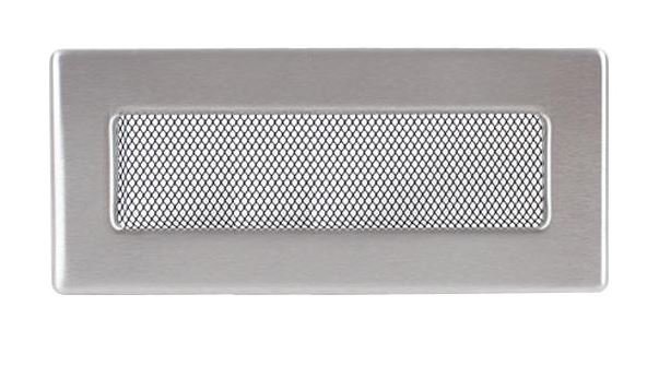 Krbová mriežka KR 11×32 cm, chrómová matná,bez žalúzie
