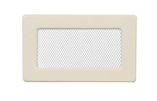 Krbová mriežka KR 11×24 cm, krémová, bez žalúzie