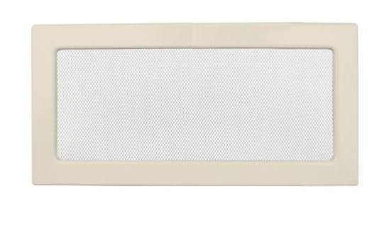Krbová mriežka KR 17×37 cm, krémová, bez žalúzie