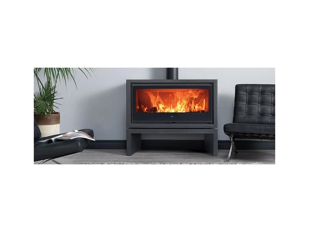 Denia Stoves Panoramic EcoDesign, čierna