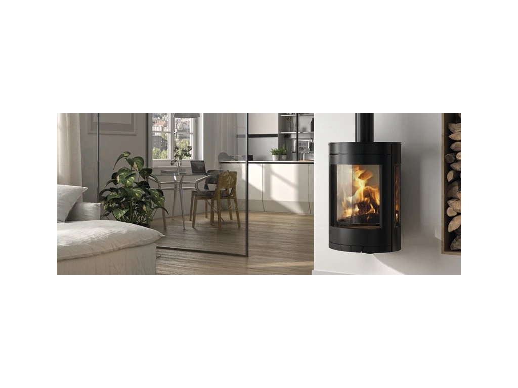 Denia Stoves LINZ WALL EcoDesign, čierna